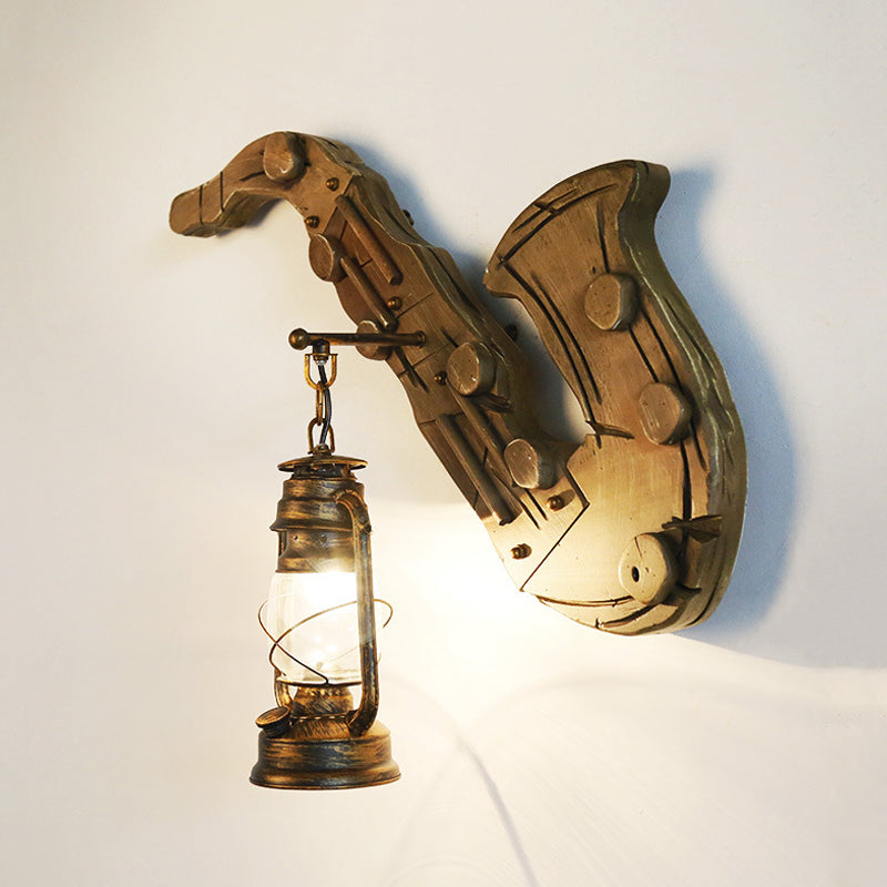 1 Éclairage mural de kérosène clair