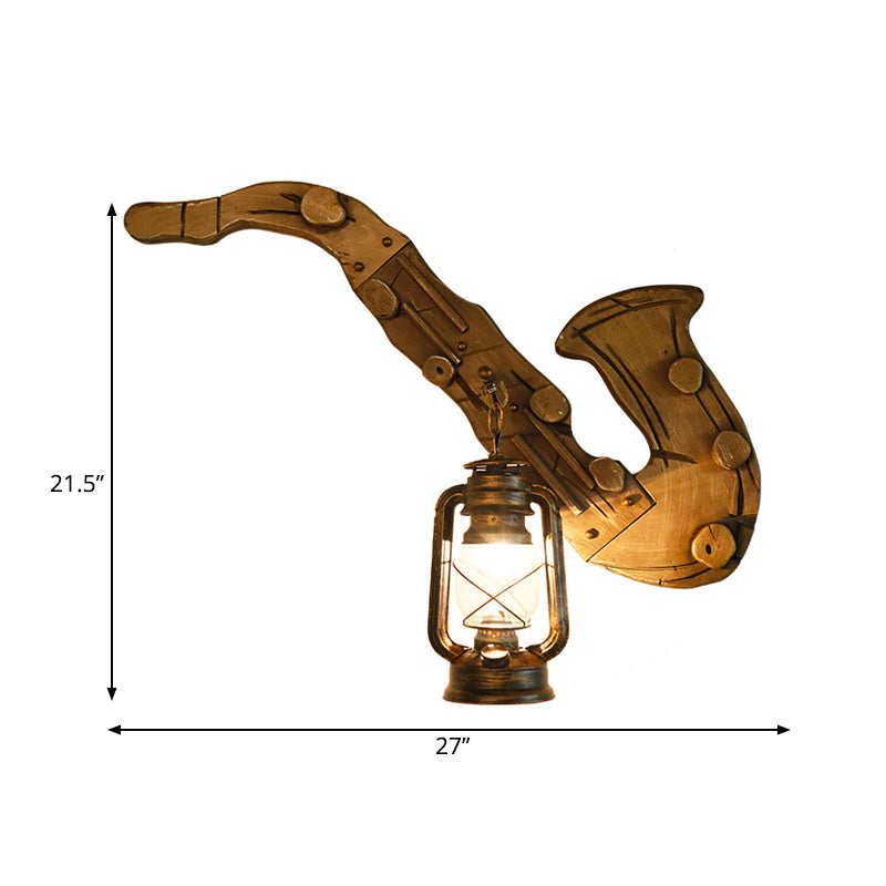 1 Éclairage mural de kérosène clair