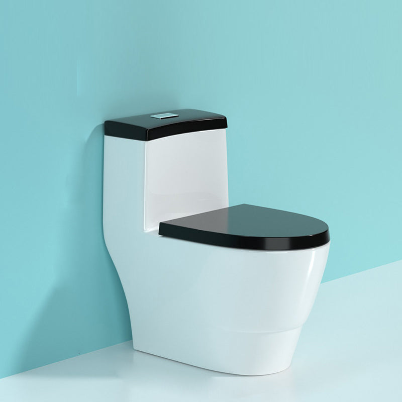 Modern Porcelain Floor Mounted Flush Toilet All In One Siphon Jet Toilet