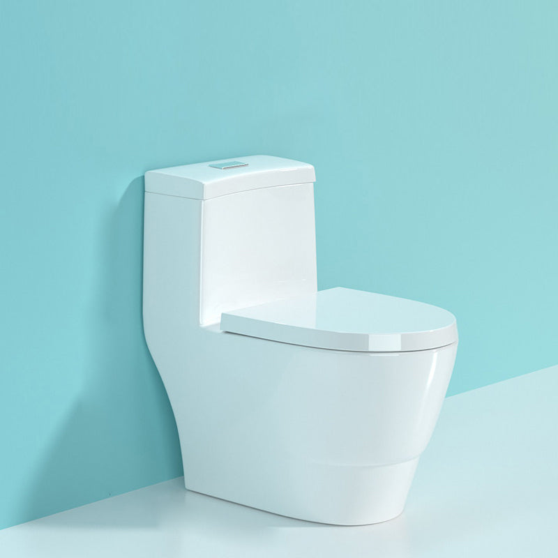 Modern Porcelain Floor Mounted Flush Toilet All In One Siphon Jet Toilet