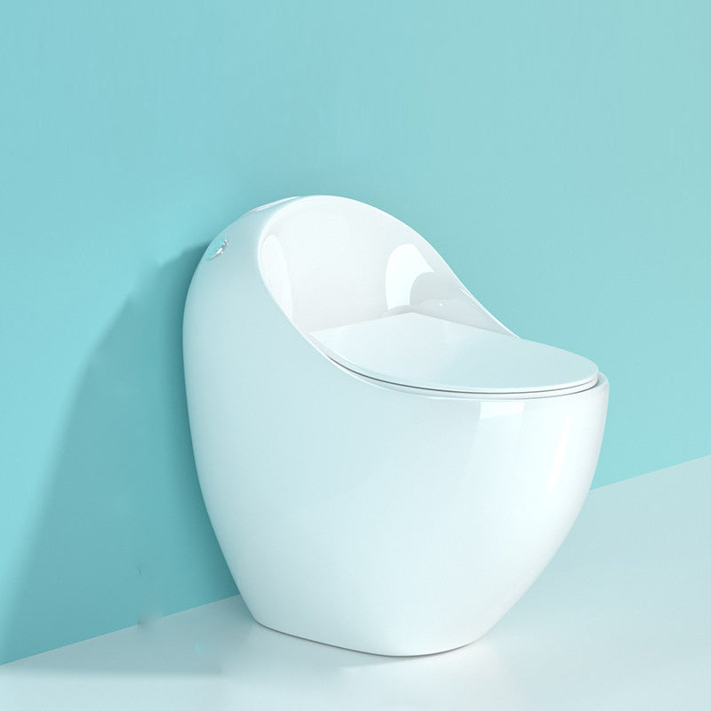 Modern Porcelain Floor Mounted Flush Toilet All In One Siphon Jet Toilet