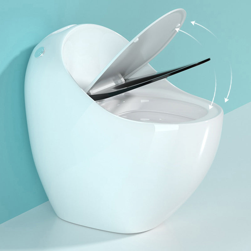 Modern Porcelain Floor Mounted Flush Toilet All In One Siphon Jet Toilet