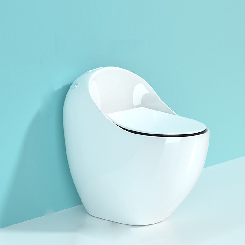 Modern Porcelain Floor Mounted Flush Toilet All In One Siphon Jet Toilet