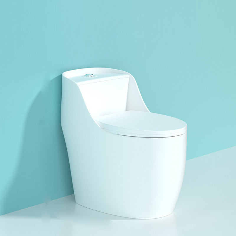 Modern Porcelain Floor Mounted Flush Toilet All In One Siphon Jet Toilet