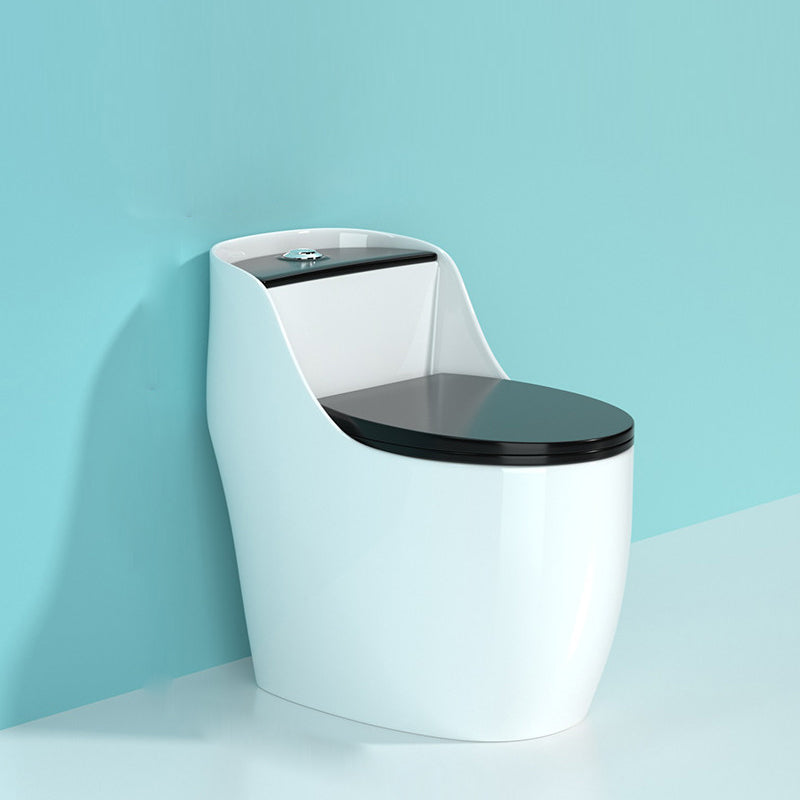 Modern Porcelain Floor Mounted Flush Toilet All In One Siphon Jet Toilet