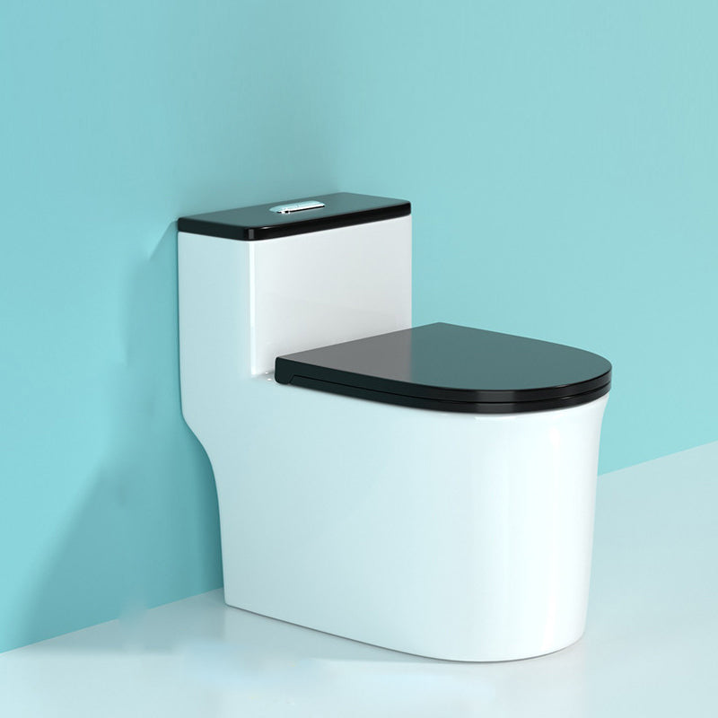 Modern Porcelain Floor Mounted Flush Toilet All In One Siphon Jet Toilet