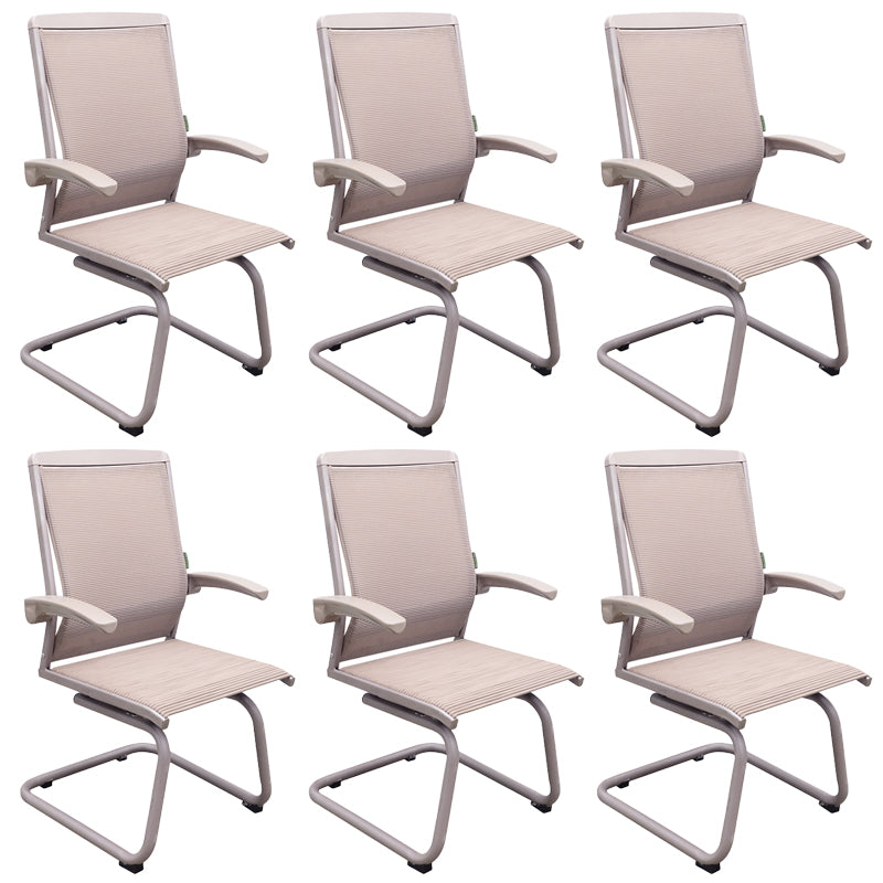 Contemporary Arms Included Desk Chair Mesh Back Conference Chair for Office