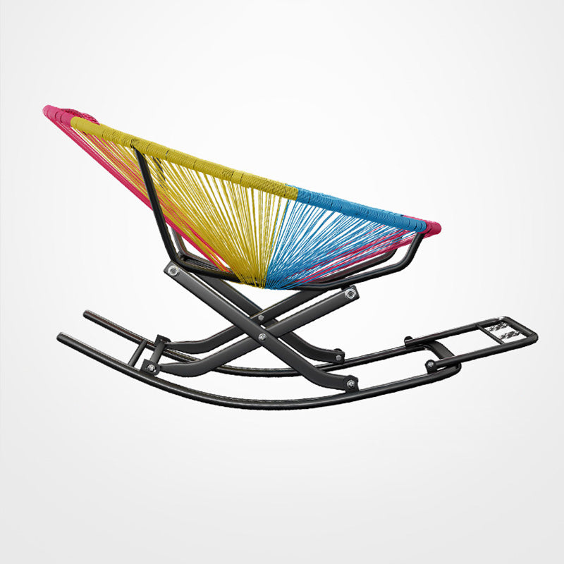 Iron Base Modern Rocking Chair Leisure Lounge Lazy Chair for Balcony