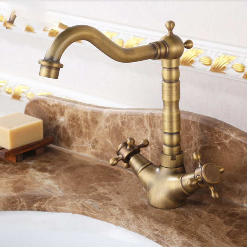 Industrial Wide Spread Bathroom Faucet 1-Handle Lavatory Faucet