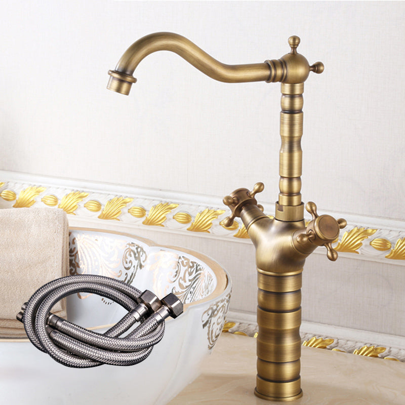 Industrial Wide Spread Bathroom Faucet 1-Handle Lavatory Faucet