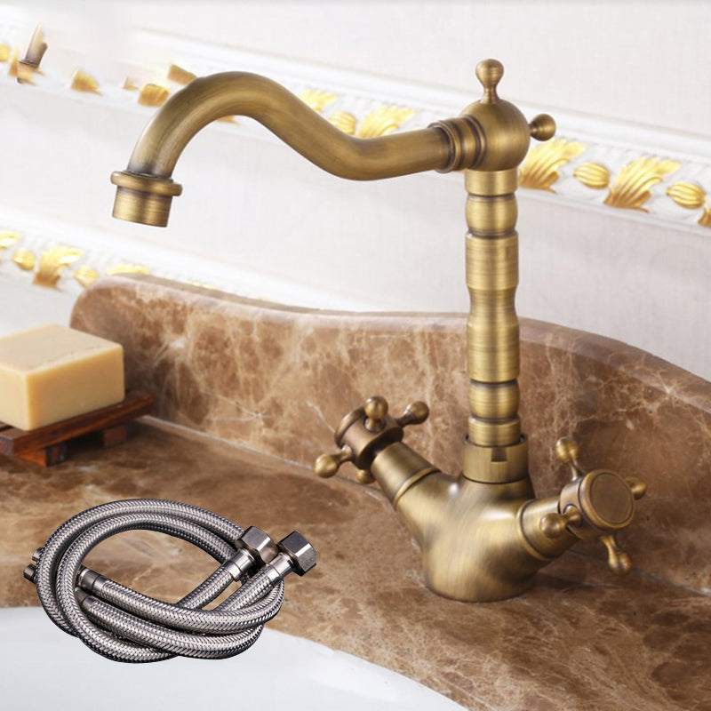 Industrial Wide Spread Bathroom Faucet 1-Handle Lavatory Faucet