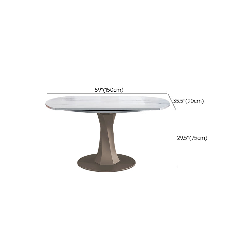 Drop-Leaf Dining Table Contemporary Pedestal Dining Room Table