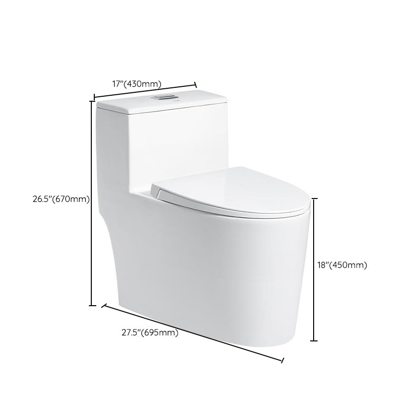 Contemporary White Flush Toilet Ceramic Urine Toilet for Bathroom