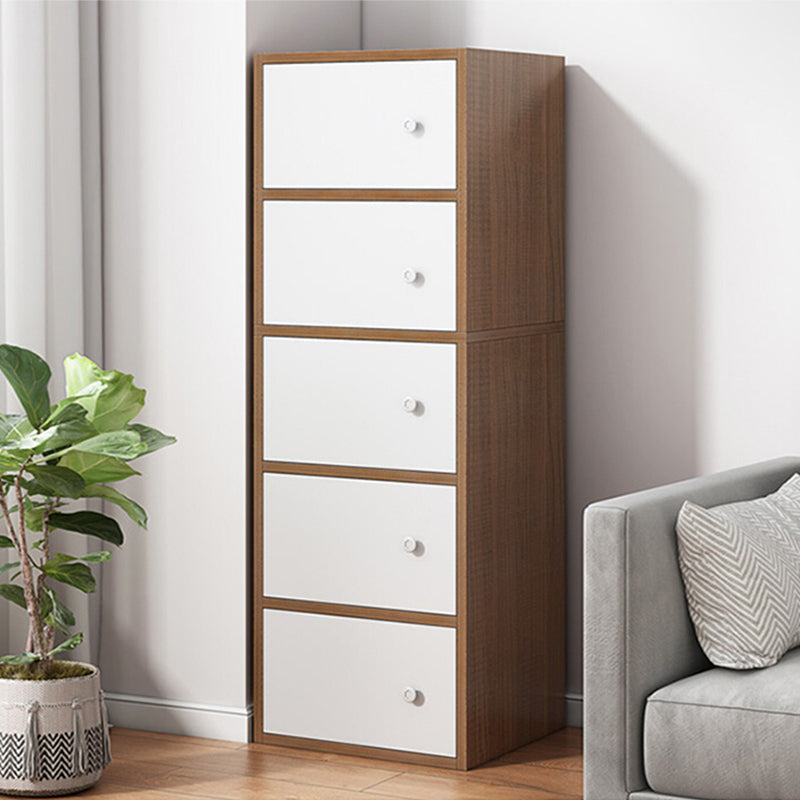 Contemporary Manufactured Wood Accent Cabinet Rectangle Knobs Accent Cabinet