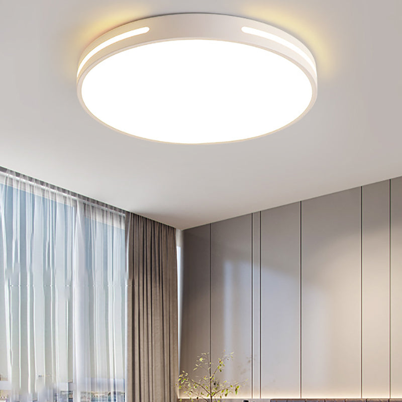 Minimalist Geometric Flush Mount Lighting Metal 1 Light Flush Ceiling Lights