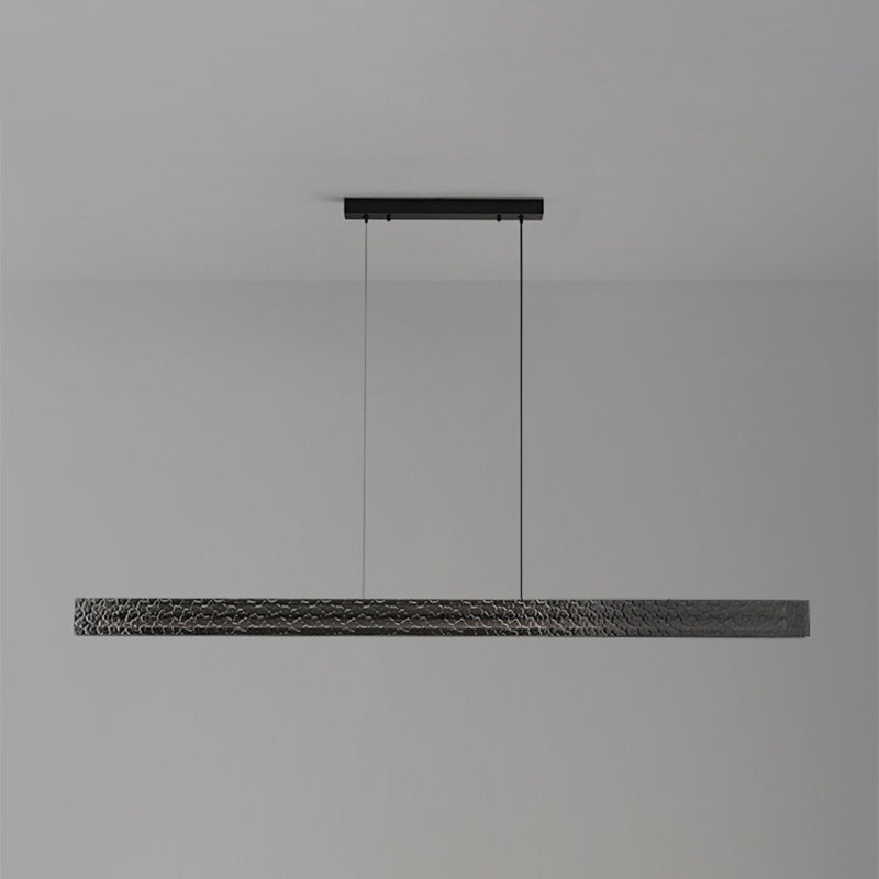 Glass Kitchen Island Lighting Black Modern Ceiling Light for Foyer