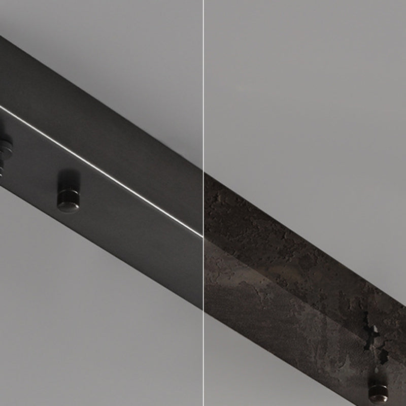 Glass Kitchen Island Lighting Black Modern Ceiling Light for Foyer