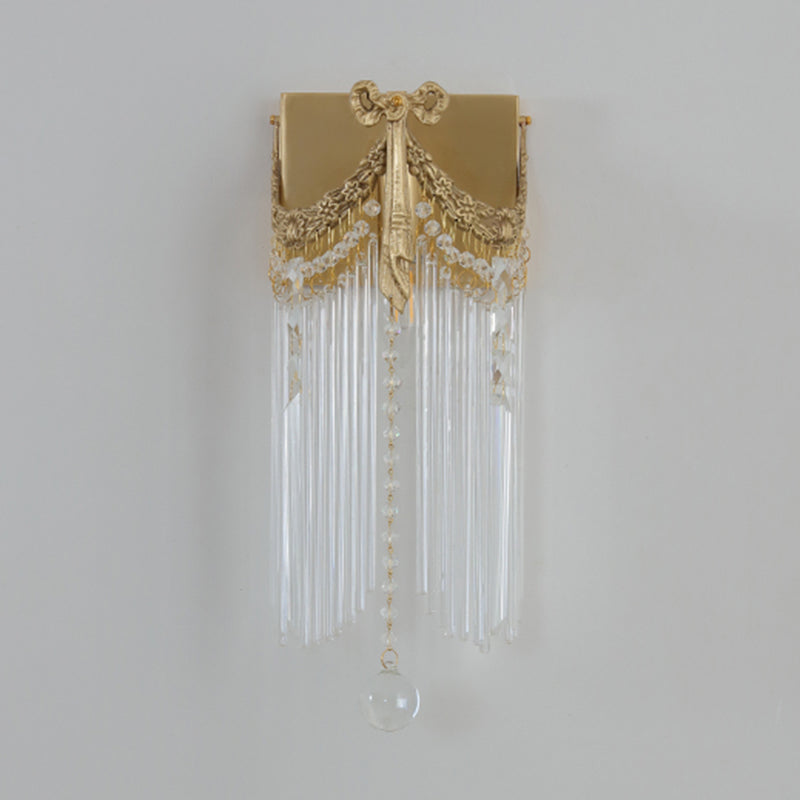 Modern Crystal Shade Wall Lighting Fixtures Gold Wall Lamp for Bedroom