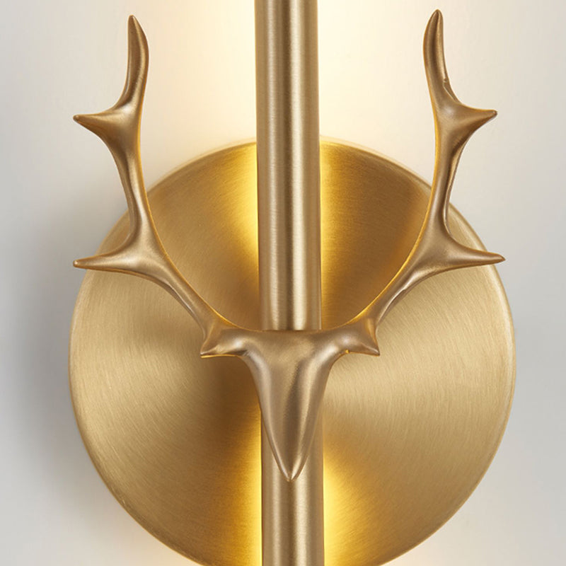 Modern Metal Shade Wall Lighting Fixtures Gold Shade Wall Lamp for Bedroom