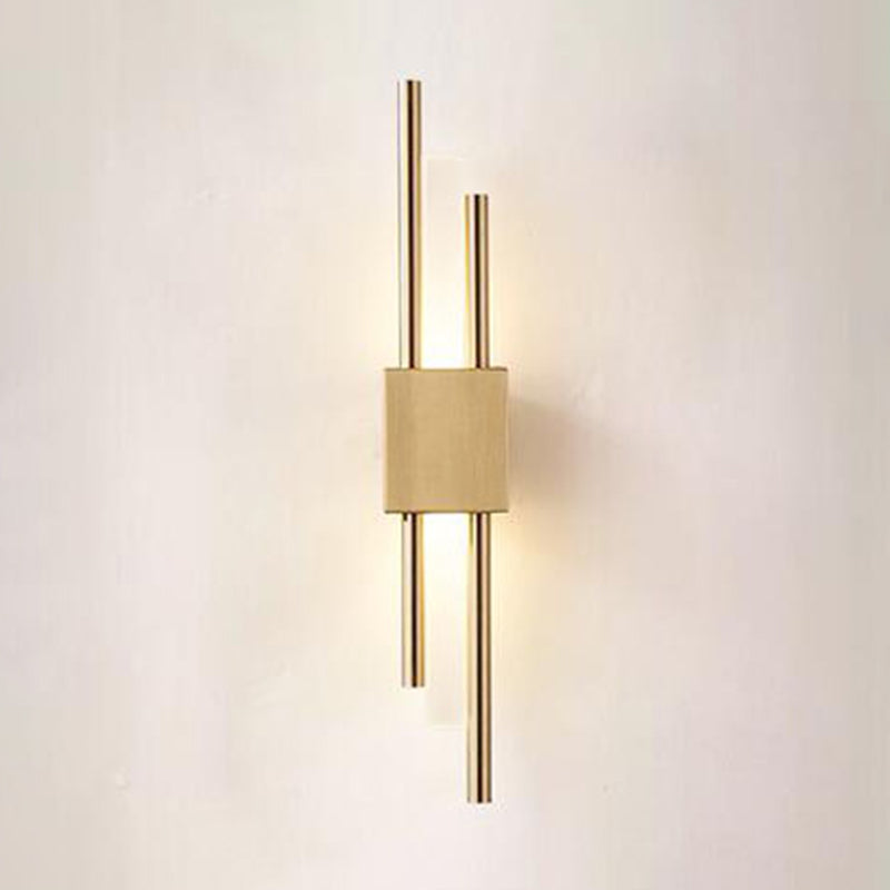 Modern Gold Metal Wall Lighting Fixtures Acrylic Shade Wall Lamp for Bedroom