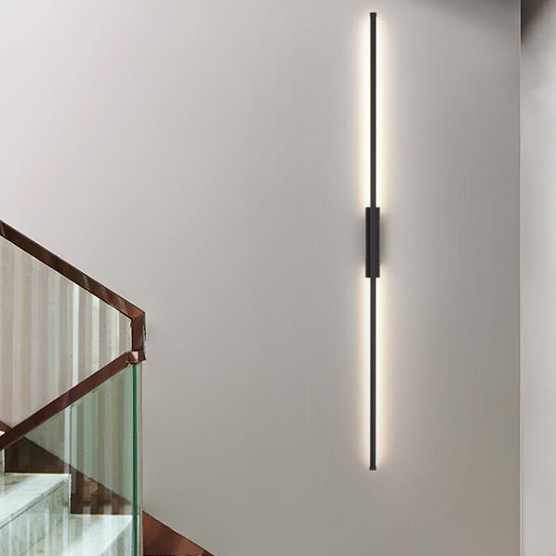 Black Shade Wall Lamp Modern Metal Shade Wall Lighting Fixtures for Living Room