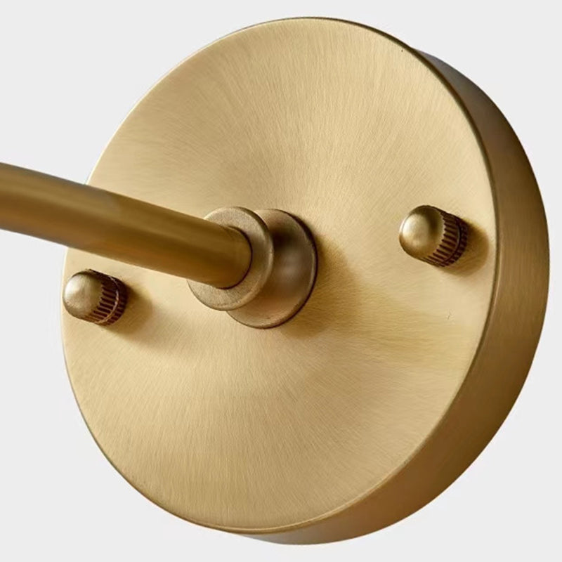 Modern Metal Wall Sconce Flower Shape Vanity Lamp with Glass Shade for Bathroom