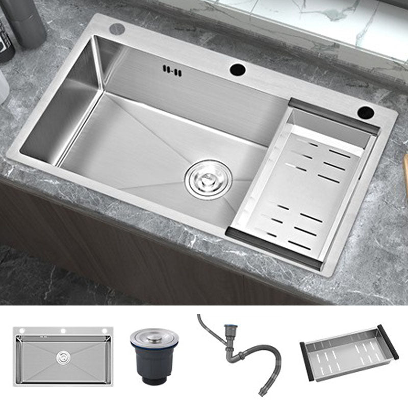 Modern Style Kitchen Sink Soundproof Design Kitchen Sink with Overflow Hole