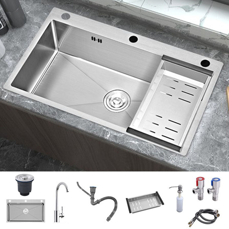 Modern Style Kitchen Sink Soundproof Design Kitchen Sink with Overflow Hole