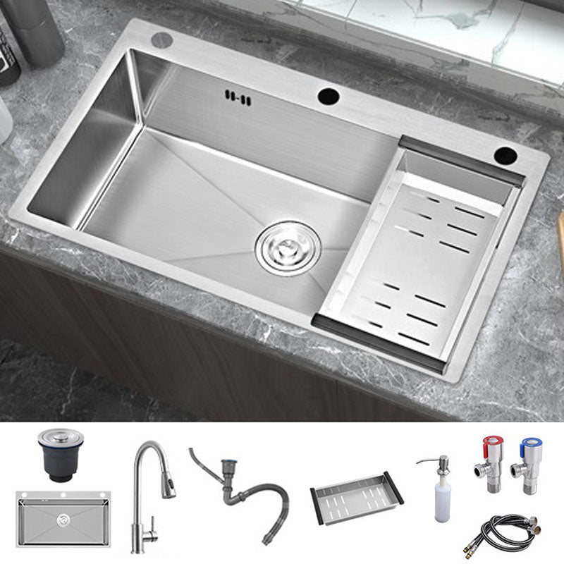 Modern Style Kitchen Sink Soundproof Design Kitchen Sink with Overflow Hole
