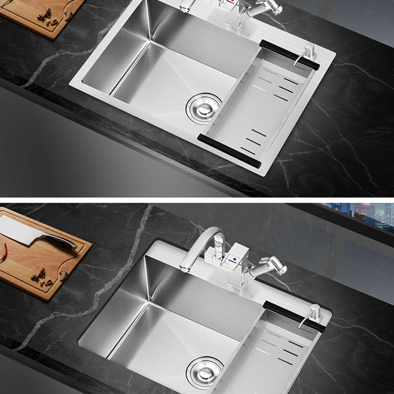 Modern Style Kitchen Sink Soundproof Design Kitchen Sink with Overflow Hole