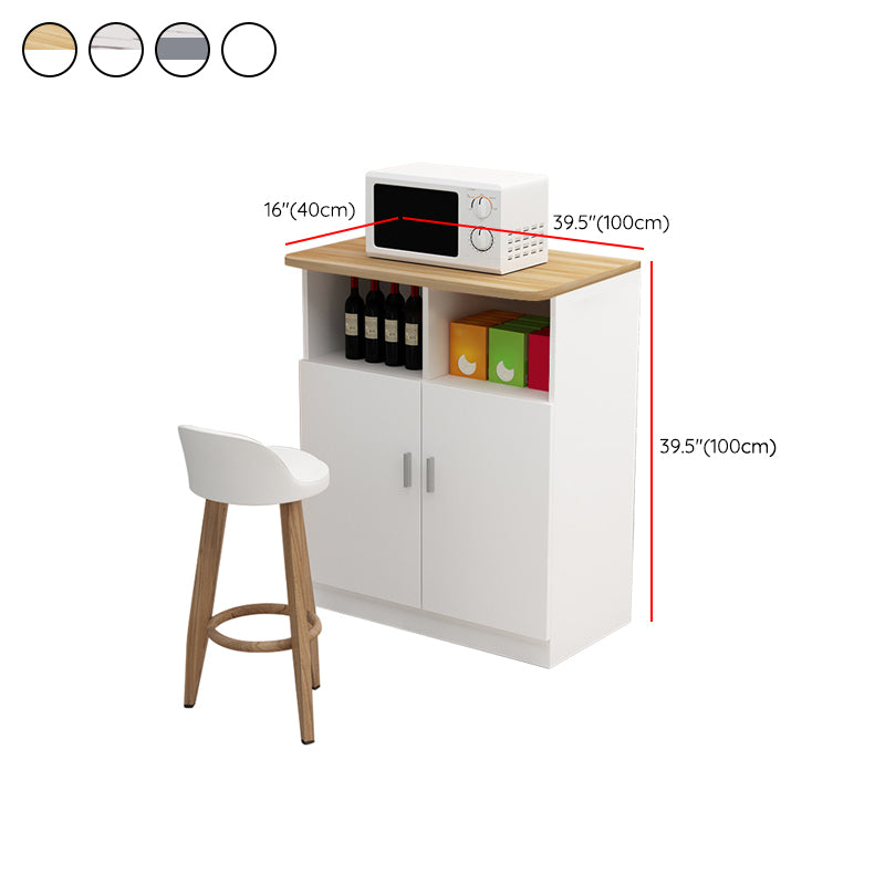 Contemporary Bar Dining Table Rectangle Wooden Counter Table