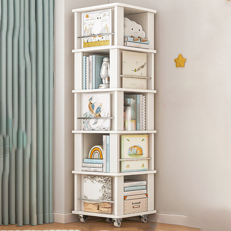 Engineered Wood Standard Bookcase Closed Back Scandinavian Bookshelf