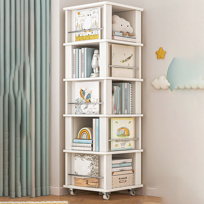 Engineered Wood Standard Bookcase Closed Back Scandinavian Bookshelf