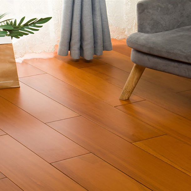 Waterproof Wood Floor Planks Smooth Rectangle Solid Wood Flooring Tiles