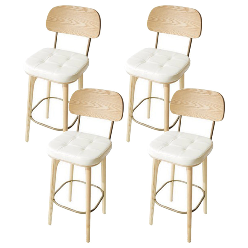 Industrial Solid Wood Bar Stools Living Room Upholstered Stool