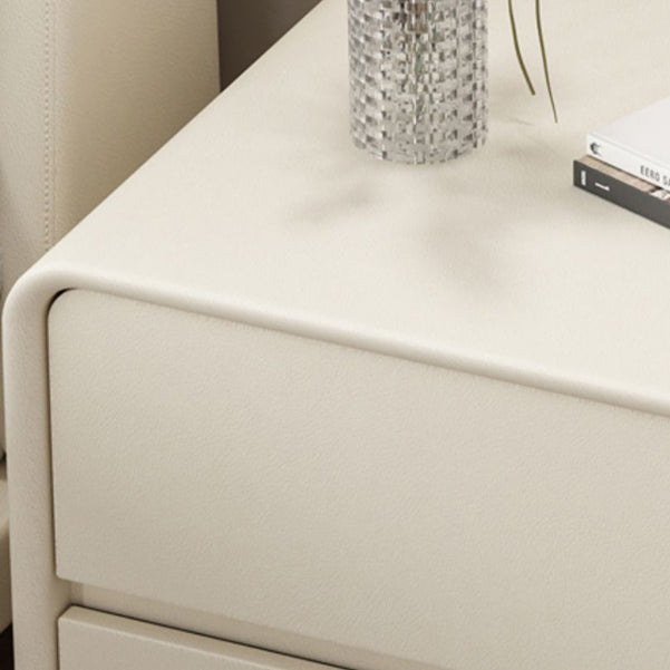 Contemporary Solid Wood Kids Nightstand Narrow Nightstand with Drawers