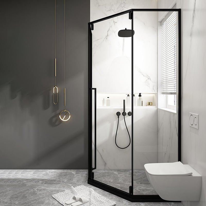 Tempered Shower Bath Door Transparent Metal Framed Shower Door