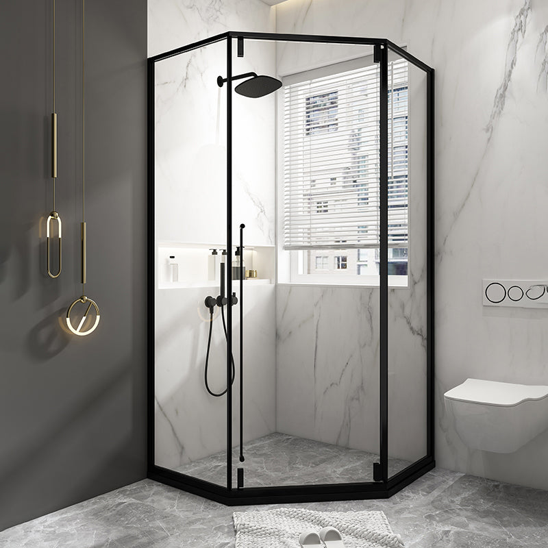 Tempered Shower Bath Door Transparent Metal Framed Shower Door