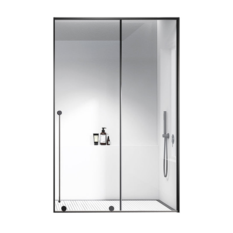 Stainless Steel Shower Doors Clear Metal Single Sliding Shower Bath Door