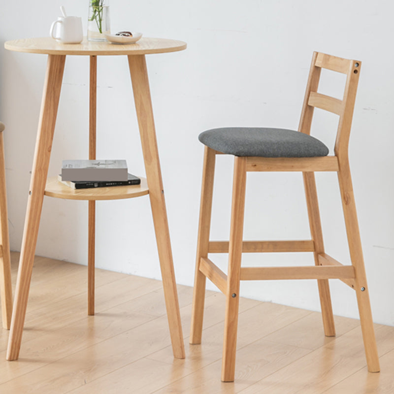 Modern Round Wood Counter Table 1/3 Pieces Bar Table Set for Cafe