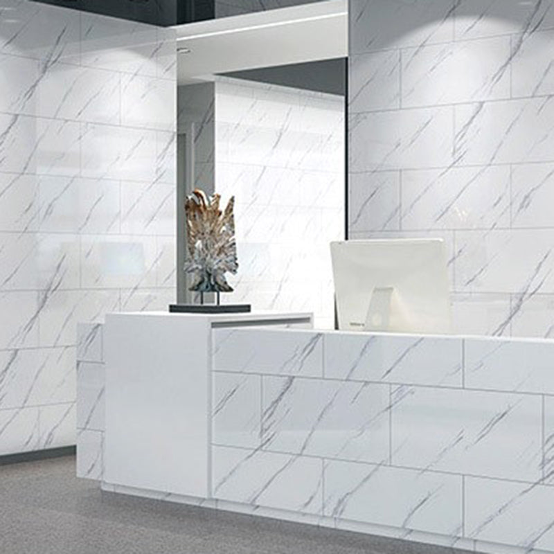 PVC Peel and Stick Backsplash Wall Tile Rectangular Peel & Stick Field Tile