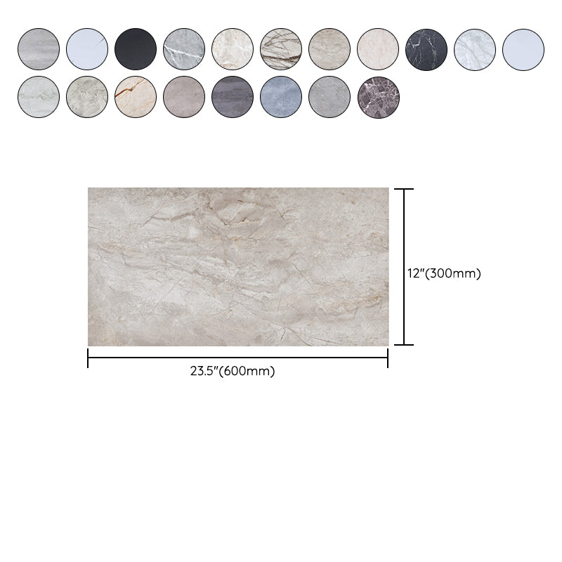 PVC Peel and Stick Backsplash Wall Tile Rectangular Peel & Stick Field Tile