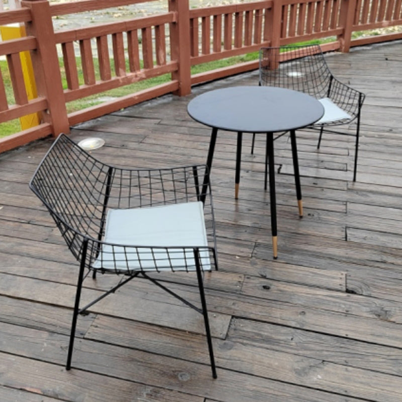 Metal Bistro Table Set 1/3/4/5 Pieces Round Patio Dining Sets