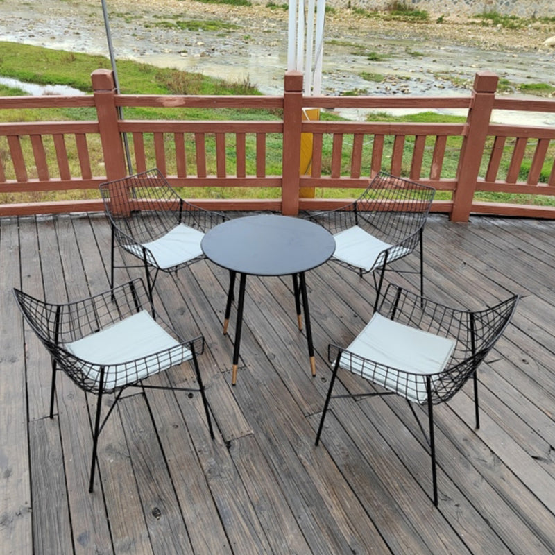 Metal Bistro Table Set 1/3/4/5 Pieces Round Patio Dining Sets