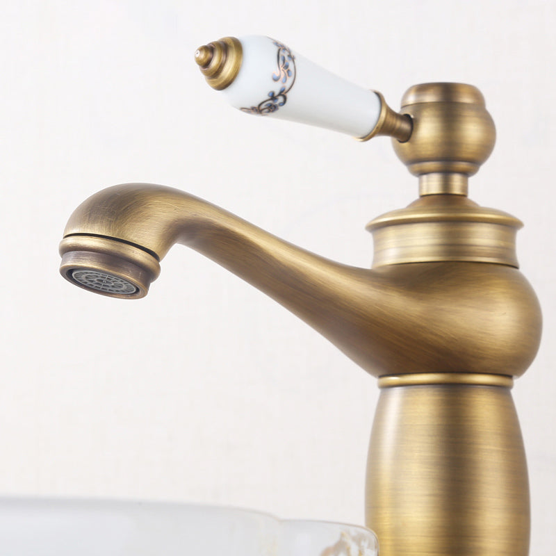 Country Wide Spread Bathroom Faucet Vintage Vanity Sink Faucet