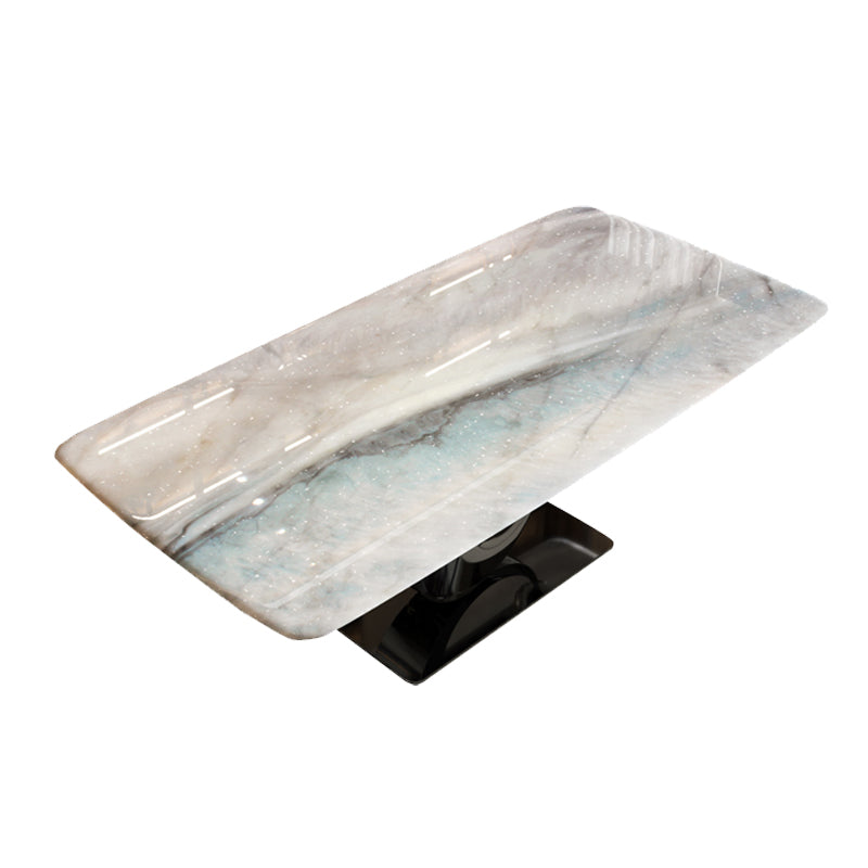 Rectangle Dinner Table Contemporary Pedestal Dining Room Table