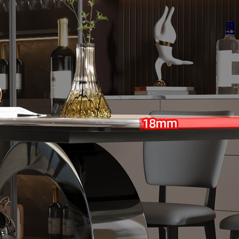 Rectangle Dinner Table Contemporary Pedestal Dining Room Table