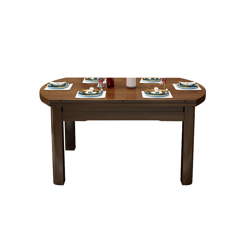 Solid Wood Modern Dining Room Dinner Kitchen Table 4 Legs Dining Table