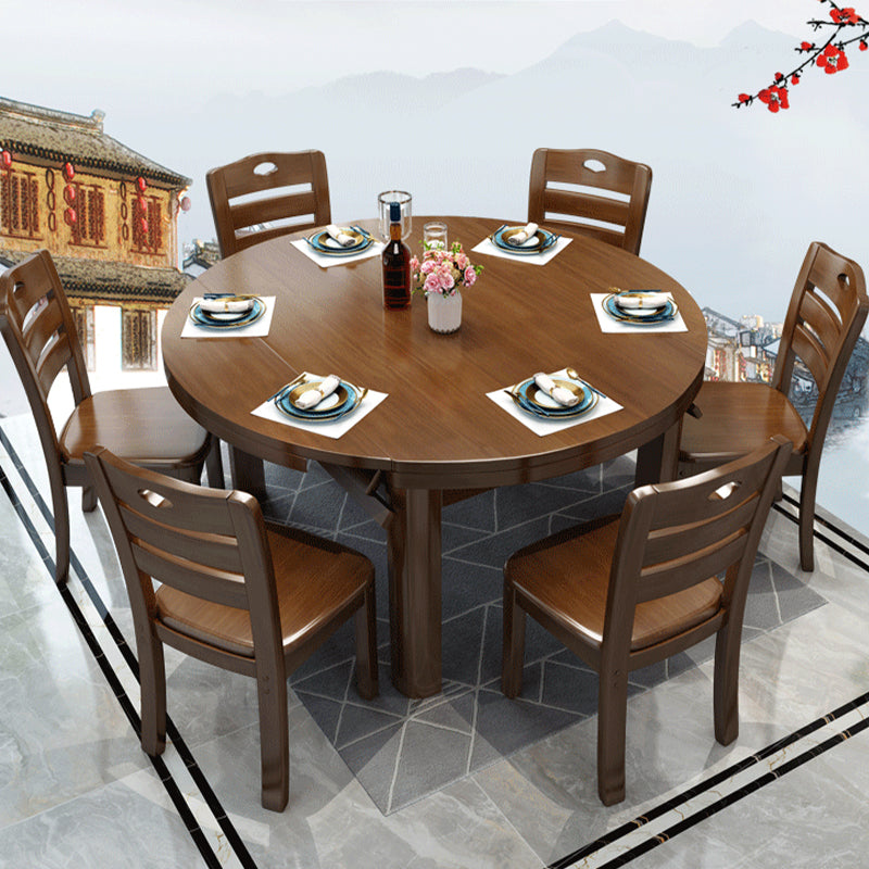 Solid Wood Modern Dining Room Dinner Kitchen Table 4 Legs Dining Table