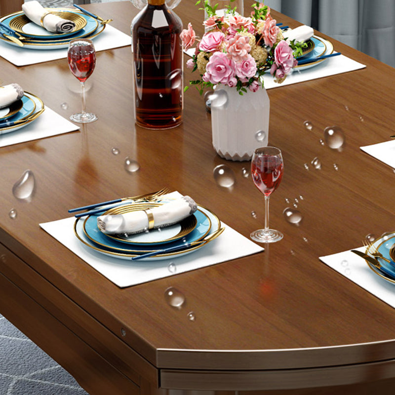 Solid Wood Modern Dining Room Dinner Kitchen Table 4 Legs Dining Table